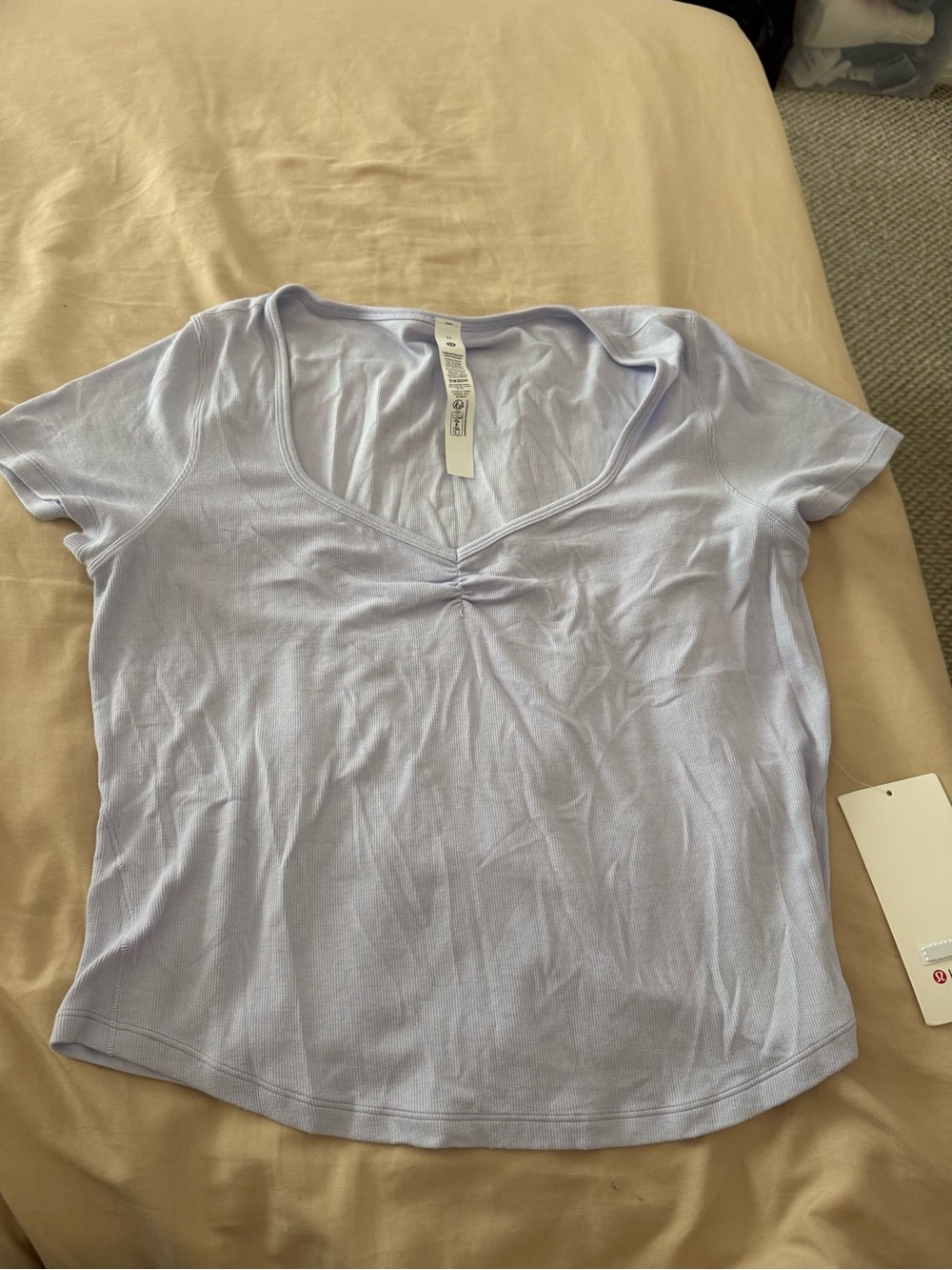 Lululemon hold tight sweetheart short sleeve nwt size 14